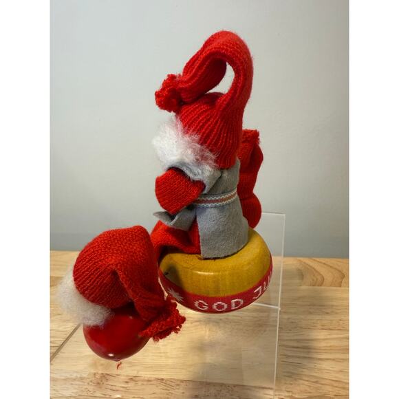 Lot of 3 Ljungstroms Of Sweden Tomte Wooden Figures God Jul JL - Picture 6 of 10